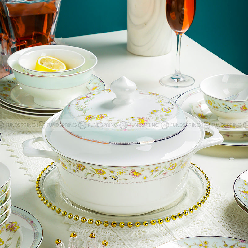 Youth Hand-made Tableware Set Ceramic Dinnerware Set 48-Piece Youth Hand-made Tableware Set Ceramic Dinnerware Set 48-Piece
