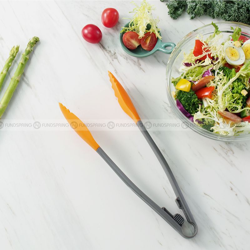Versatile 12-Inch Orange Silicone Food Clip – Barbecue, Meat, Bread, Steak Tongs Versatile 12-Inch Orange Silicone Food Clip – Barbecue, Meat, Bread, Steak Tongs