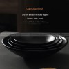 Black Tableware Hat Bowl Large Bowl Deep Soup Plate Serving Plate Black Tableware Hat Bowl Large Bowl Deep Soup Plate Serving Plate