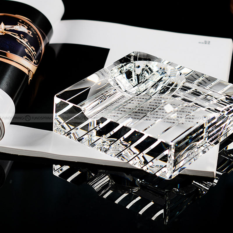 Crystal Ashtray Cigar Ashtray Light Luxury Business Office Ashtray Crystal Ashtray Cigar Ashtray Light Luxury Business Office Ashtray