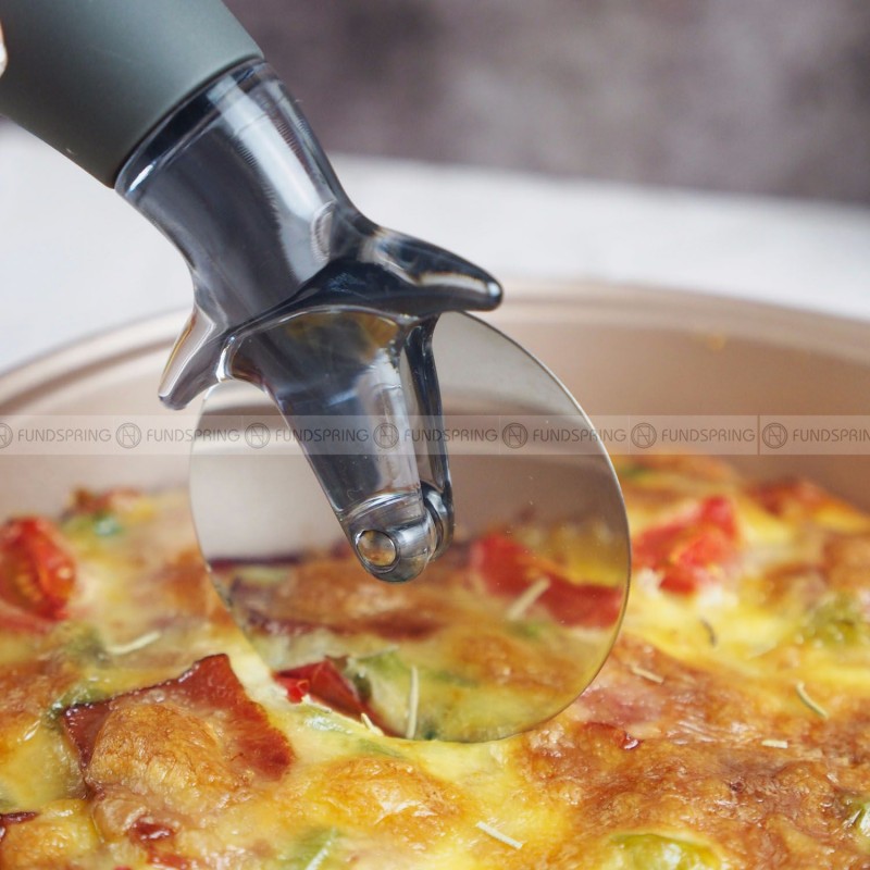 Stainless Steel Pizza Wheel Knife Rotary Pizza Hob with TPR Handle Stainless Steel Pizza Wheel Knife Rotary Pizza Hob with TPR Handle