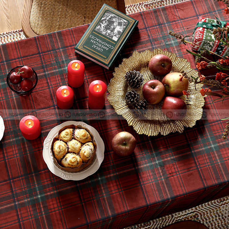 Lapland Tablecloth Christmas Table Cover Red Gingham Table Clothes Lapland Tablecloth Christmas Table Cover Red Gingham Table Clothes
