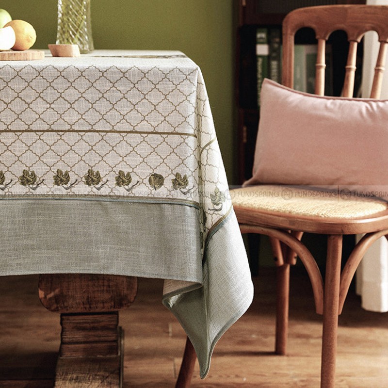 Hoopoe Tablecloth Vintage Tablecloth Thickened Spun Linen Table Cover Hoopoe Tablecloth Vintage Tablecloth Thickened Spun Linen Table Cover