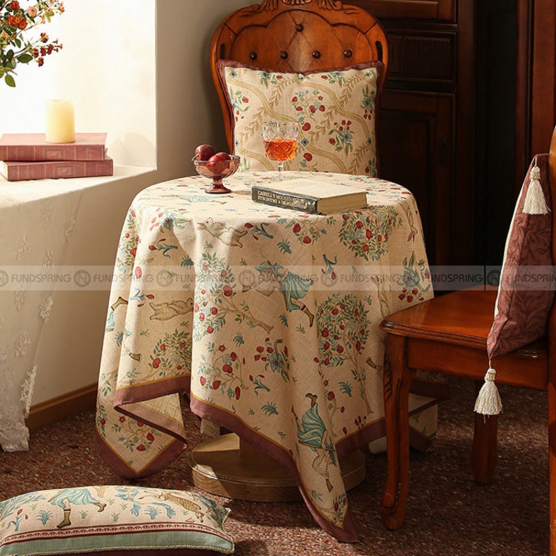 Tatiana Tablecloth Retro Table Mat Waterproof Table Cover Table Cloth Tatiana Tablecloth Retro Table Mat Waterproof Table Cover Table Cloth