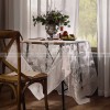 Kokham Tablecloth White Lace Embroidery Dining/Tea Table Cover