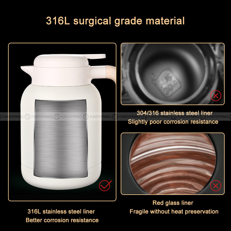Large Capacity Stainless Steel Thermos Home Outdoor Portable Thermos Large Capacity Stainless Steel Thermos Home Outdoor Portable Thermos