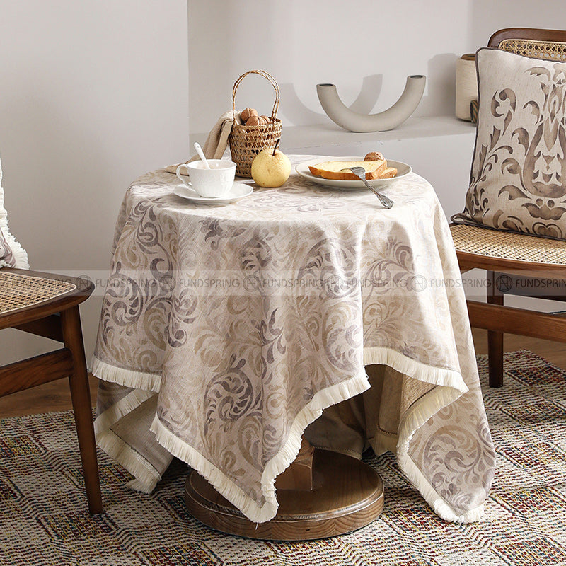 Aida Tablecloth Vintage Pastoral Style Table Cloth Waterproof Cover Aida Tablecloth Vintage Pastoral Style Table Cloth Waterproof Cover