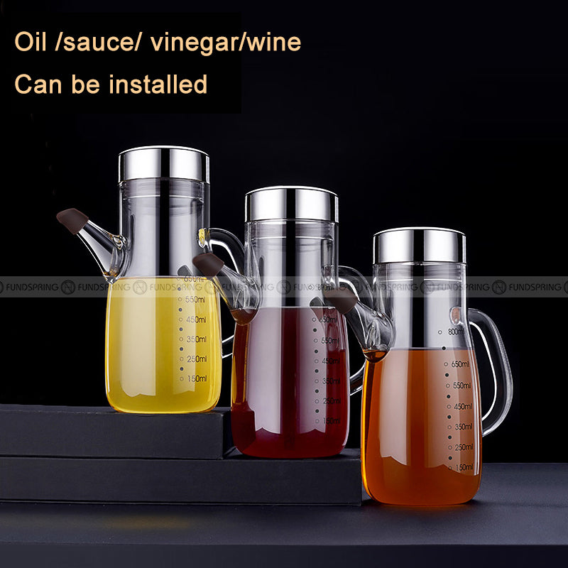 High Borosilicate Glass Oil Pot Seasoning Bottle Soy Sauce Bottle High Borosilicate Glass Oil Pot Seasoning Bottle Soy Sauce Bottle