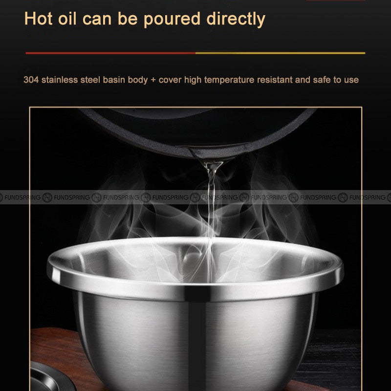 Seasoning Basin Thickened Stainless Steel Basin Cooking Basin Big Bowl Seasoning Basin Thickened Stainless Steel Basin Cooking Basin Big Bowl
