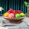 Contemporary High-Foot Crystal Glass Fruit Bowl for a Stylish Table Display Contemporary High-Foot Crystal Glass Fruit Bowl for a Stylish Table Display