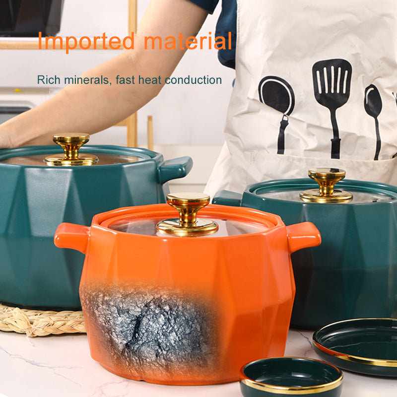 Elegant Chinese Style Soup Casserole - Anti-Dry Household Cooking Casserole Elegant Chinese Style Soup Casserole - Anti-Dry Household Cooking Casserole