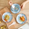 Snow Sakura Veritcal Pattern Tableware Ceramic Dinnerware Set