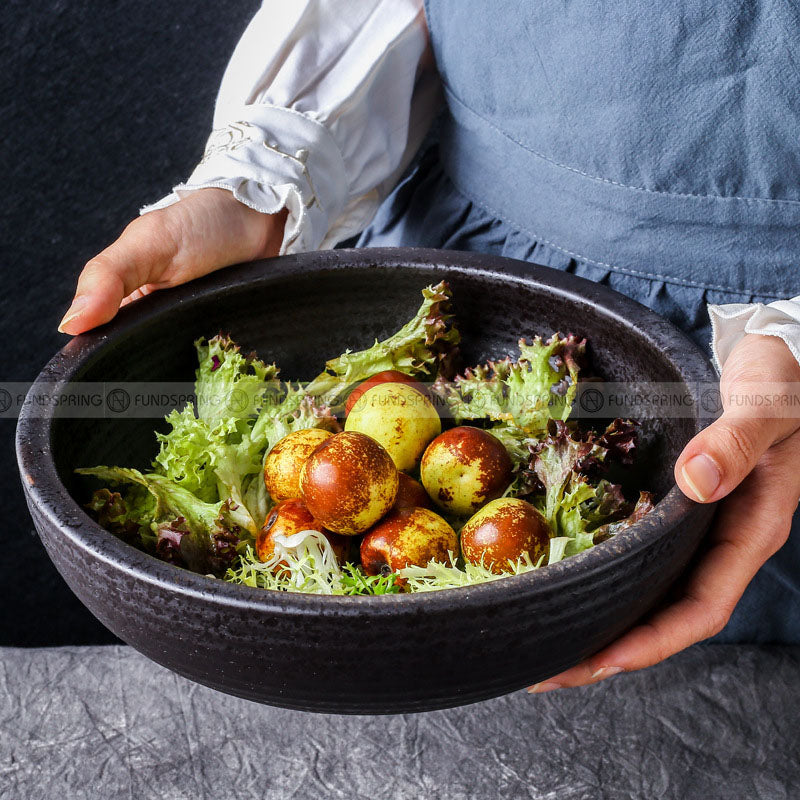 Kiln Change Ceramic Soup Bowl Large Noodle Bowl Spiral Texture Pot Kiln Change Ceramic Soup Bowl Large Noodle Bowl Spiral Texture Pot