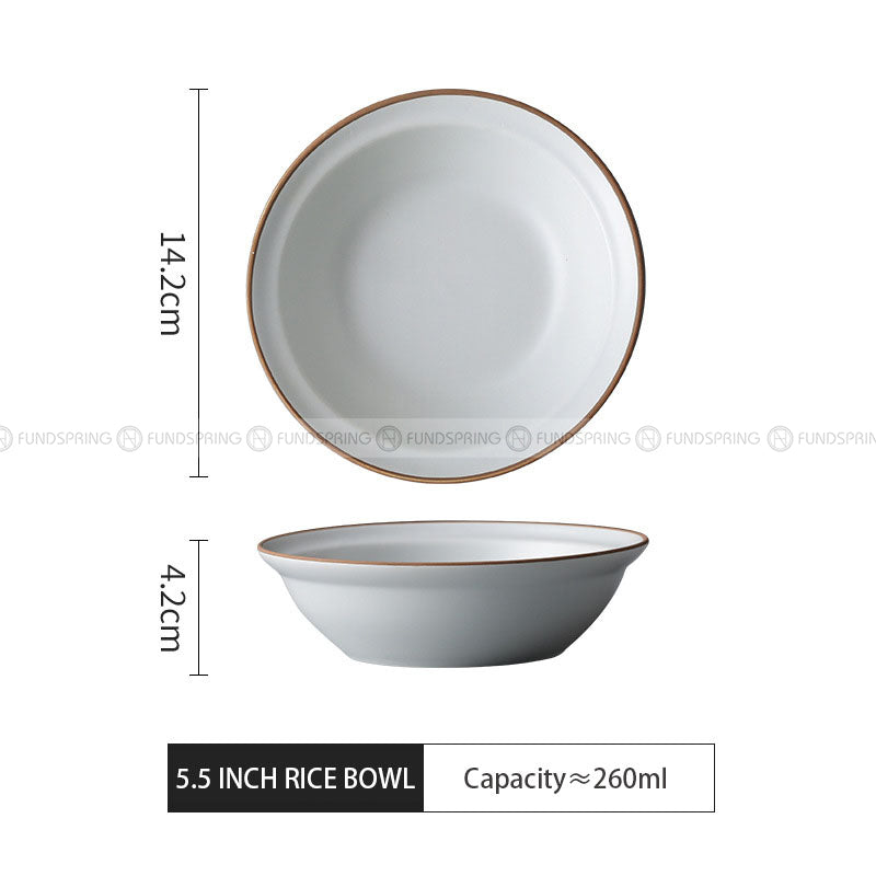 Minimalist Matte Ceramic Dinnerware Morandi Porcelain Bowls Plate Minimalist Matte Ceramic Dinnerware Morandi Porcelain Bowls Plate