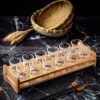 Carved Glass Tumbler Household Wine Glass Spirit Glass Set with Cup Rack Carved Glass Tumbler Household Wine Glass Spirit Glass Set with Cup Rack