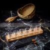 Carved Glass Tumbler Household Wine Glass Spirit Glass Set with Cup Rack Carved Glass Tumbler Household Wine Glass Spirit Glass Set with Cup Rack