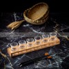Carved Glass Tumbler Household Wine Glass Spirit Glass Set with Cup Rack Carved Glass Tumbler Household Wine Glass Spirit Glass Set with Cup Rack