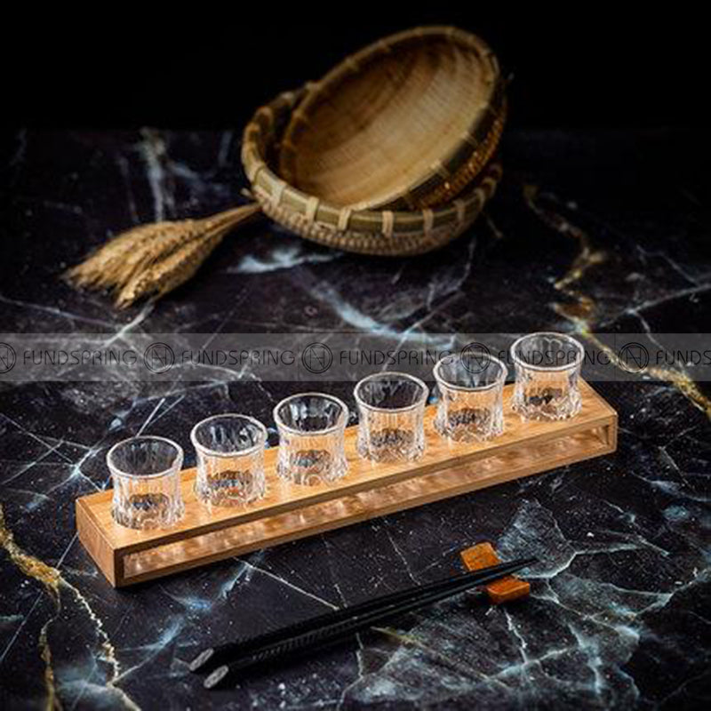 Carved Glass Tumbler Household Wine Glass Spirit Glass Set with Cup Rack Carved Glass Tumbler Household Wine Glass Spirit Glass Set with Cup Rack