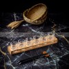 Carved Glass Tumbler Household Wine Glass Spirit Glass Set with Cup Rack Carved Glass Tumbler Household Wine Glass Spirit Glass Set with Cup Rack