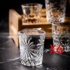 Carved Glass Tumbler Household Wine Glass Spirit Glass Set with Cup Rack Carved Glass Tumbler Household Wine Glass Spirit Glass Set with Cup Rack