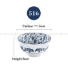 Blue and White Under Glazed Ceramic Bowl Japan Style 4.5" Set of 4 Blue and White Under Glazed Ceramic Bowl Japan Style 4.5" Set of 4