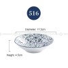 Japanese Blue and White Ceramic Deep Plates Pasta Bowl 7" Set of 4 Japanese Blue and White Ceramic Deep Plates Pasta Bowl 7" Set of 4