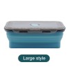 Foldable Silicone Lunch Box Microwave Oven Crisper Sealing Box Foldable Silicone Lunch Box Microwave Oven Crisper Sealing Box