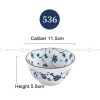 Blue and White Under Glazed Ceramic Bowl Japan Style 4.5" Set of 4 Blue and White Under Glazed Ceramic Bowl Japan Style 4.5" Set of 4