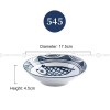 Japanese Blue and White Ceramic Deep Plates Pasta Bowl 7" Set of 4 Japanese Blue and White Ceramic Deep Plates Pasta Bowl 7" Set of 4