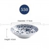 Japanese Blue and White Ceramic Deep Plates Pasta Bowl 7" Set of 4 Japanese Blue and White Ceramic Deep Plates Pasta Bowl 7" Set of 4