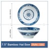 Blue and White Under Glazed Ceramic Bowl Japan Style 7.5" Set of 4 Blue and White Under Glazed Ceramic Bowl Japan Style 7.5" Set of 4