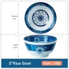 Blue and White Ceramic Bowl Under Glazed Bowl Japan Style 5" Set of 4 Blue and White Ceramic Bowl Under Glazed Bowl Japan Style 5" Set of 4