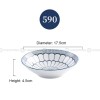 Japanese Blue and White Ceramic Deep Plates Pasta Bowl 7" Set of 4 Japanese Blue and White Ceramic Deep Plates Pasta Bowl 7" Set of 4