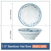 Blue and White Under Glazed Ceramic Bowl Japan Style 7.5" Set of 4 Blue and White Under Glazed Ceramic Bowl Japan Style 7.5" Set of 4