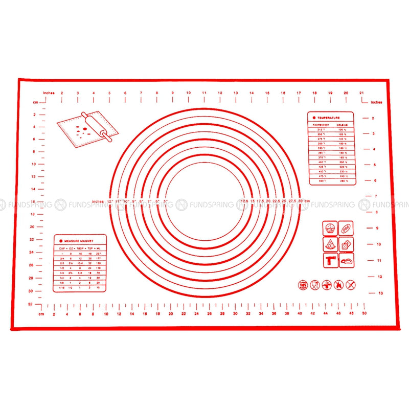 Food Grade Silicone Rolling Pad Non-stick Baking Kneading Pad 40*60cm Food Grade Silicone Rolling Pad Non-stick Baking Kneading Pad 40*60cm