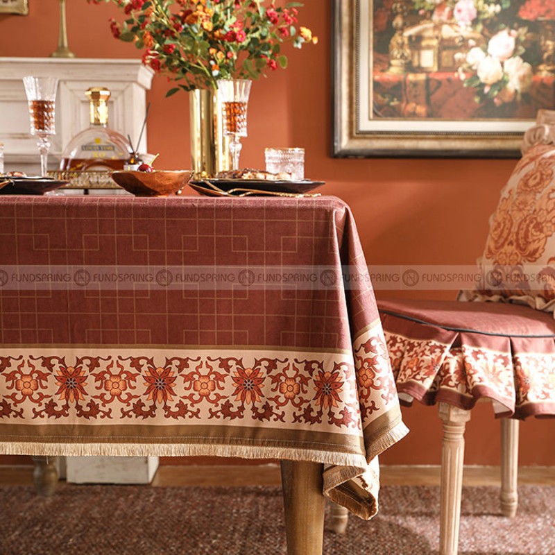 Funhua Tablecloth Desk Cover Red Velvet Plaid Dining Table Cloth Funhua Tablecloth Desk Cover Red Velvet Plaid Dining Table Cloth