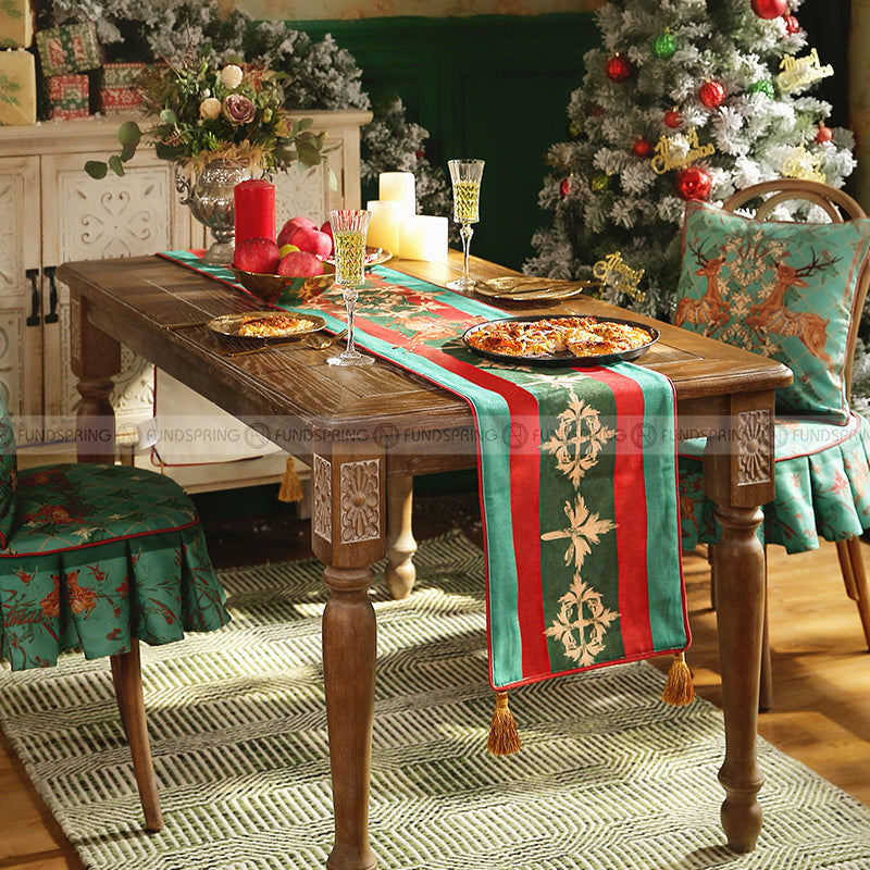 Flying Moose Table Runner Christmas Decorative Dining Table Cover Flying Moose Table Runner Christmas Decorative Dining Table Cover