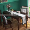 Jungle White Tiger Table Runner Rustic Strips Upholstery Desk Cover Jungle White Tiger Table Runner Rustic Strips Upholstery Desk Cover
