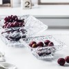 Engraved Crystal Glass Fruit Plate Square Fruit Bowl Fruit Bucket Engraved Crystal Glass Fruit Plate Square Fruit Bowl Fruit Bucket