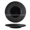 Designer Tableware Collection Weiss Series Ceramic Dish Black Plate Designer Tableware Collection Weiss Series Ceramic Dish Black Plate