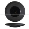 Designer Tableware Collection Weiss Series Ceramic Dish Black Plate