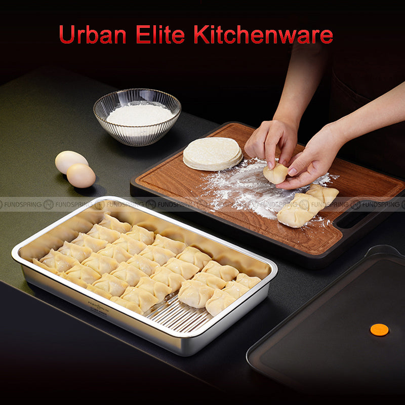 304 Stainless Steel Storage Box Dumpling Plate Fresh-keeping Box 304 Stainless Steel Storage Box Dumpling Plate Fresh-keeping Box