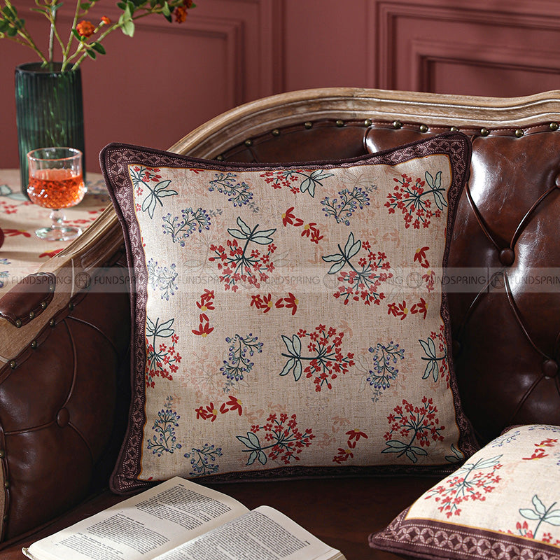 Villa Maria Pillow Cotton Linen Pillowcase Retro Car Lumbar Pillow Villa Maria Pillow Cotton Linen Pillowcase Retro Car Lumbar Pillow