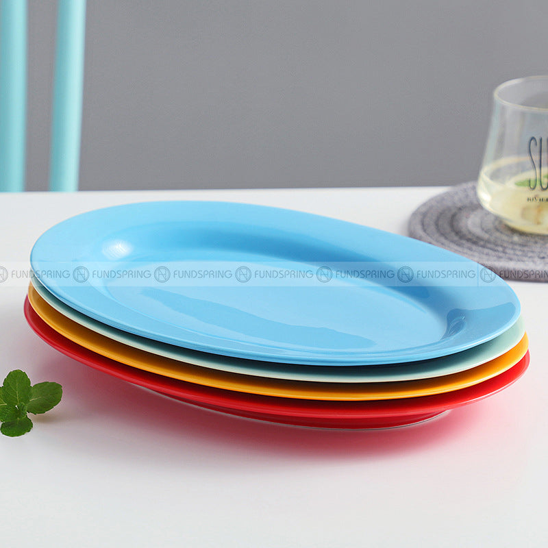 Nordic Ceramic Dinnerware Oval Plate Porcelain Colors Dishes 12" Nordic Ceramic Dinnerware Oval Plate Porcelain Colors Dishes 12"