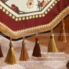 Red Shield Table Runner Light Luxury Table Cover Decorative Cloth Red Shield Table Runner Light Luxury Table Cover Decorative Cloth