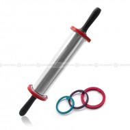 Stainless Steel Adjustable Thickness Rolling Pin for Precision Baking - 11 Inches Stainless Steel Adjustable Thickness Rolling Pin for Precision Baking - 11 Inches