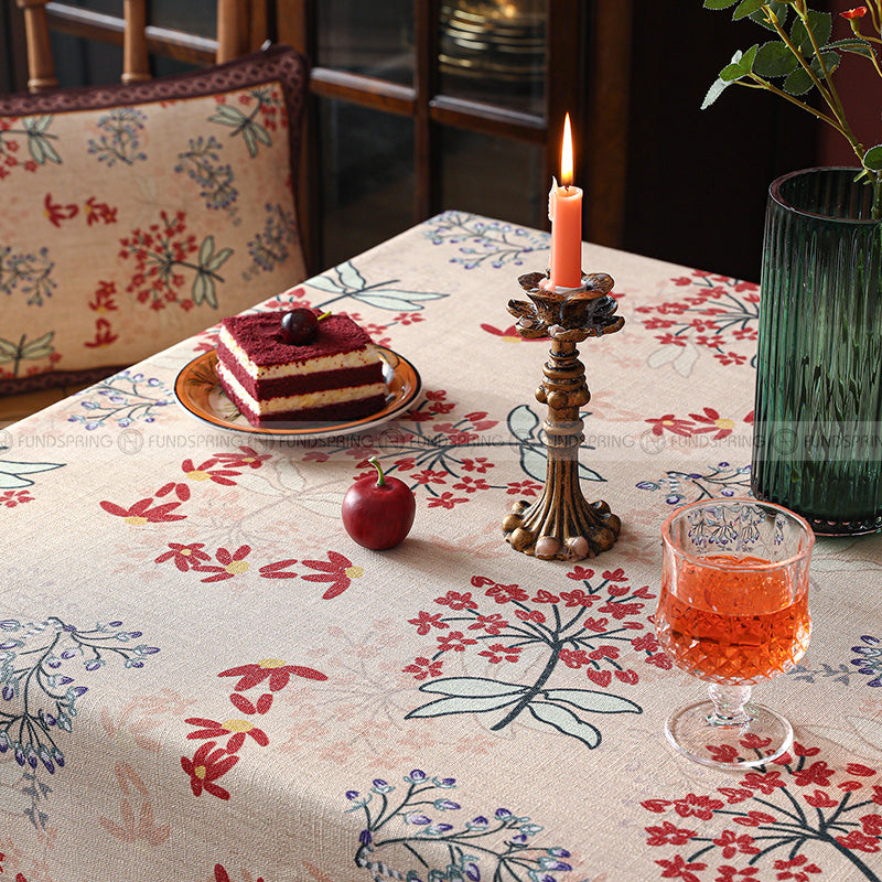 Villa Maria Tablecloth Cotton Linen Fabric Country Pastoral Desk Cover Villa Maria Tablecloth Cotton Linen Fabric Country Pastoral Desk Cover