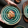 Retro Western Style Ceramic Dinner Plate Set - Creative Dining Table Essentials (8" and 10") Retro Western Style Ceramic Dinner Plate Set - Creative Dining Table Essentials (8" and 10")