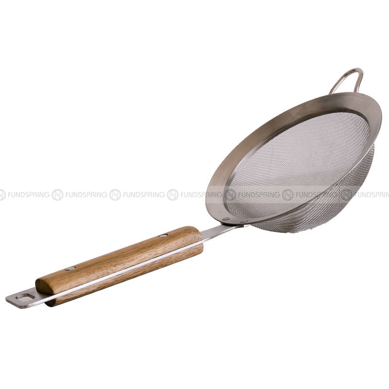 304 Stainless Steel Household Strainer Creative Wooden Handle Filter Spoon 304 Stainless Steel Household Strainer Creative Wooden Handle Filter Spoon