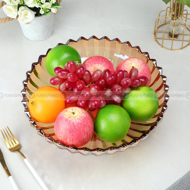 Contemporary High-Foot Crystal Glass Fruit Bowl for a Stylish Table Display Contemporary High-Foot Crystal Glass Fruit Bowl for a Stylish Table Display